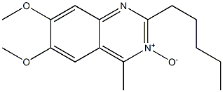 2-Pentyl-4-methyl-6,7-dimethoxyquinazoline 3-oxide Structure