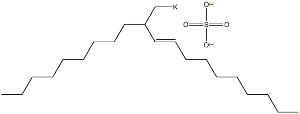 Sulfuric acid 2-nonyl-3-dodecenyl=potassium ester salt