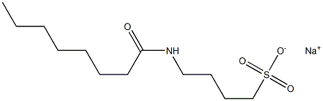 4-Capryloylamino-1-butanesulfonic acid sodium salt Structure