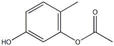 Acetic acid 3-hydroxy-6-methylphenyl ester Struktur