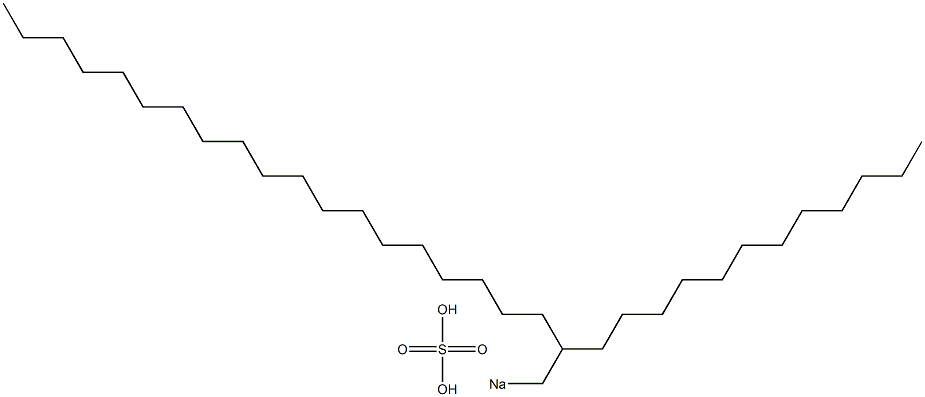 Sulfuric acid 2-dodecylhenicosyl=sodium salt Structure