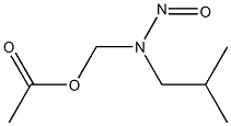 Acetic acid (isobutylnitrosoamino)methyl ester Structure
