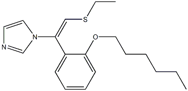 1-[(E)-2-Ethylthio-1-[2-(hexyloxy)phenyl]ethenyl]-1H-imidazole