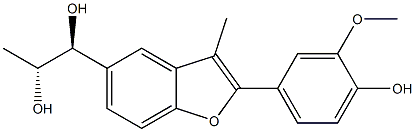 (1S,2R)-1-[2-(4-Hydroxy-3-methoxyphenyl)-3-methylbenzofuran-5-yl]-1,2-propanediol