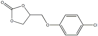 4-(p-Chlorophenoxymethyl)-1,3-dioxolan-2-one Struktur