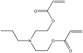 Diacrylic acid [(propylimino)bis(2,1-ethanediyl)] ester Structure