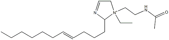 1-[2-(Acetylamino)ethyl]-1-ethyl-2-(4-undecenyl)-3-imidazoline-1-ium Structure