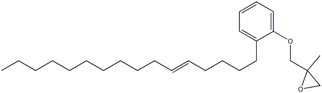 2-(5-Hexadecenyl)phenyl 2-methylglycidyl ether Struktur