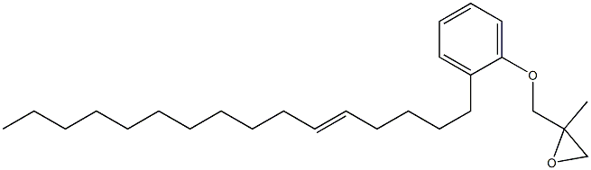 2-(5-Hexadecenyl)phenyl 2-methylglycidyl ether Structure