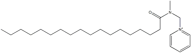 1-[Methyl(1-oxooctadecyl)aminomethyl]pyridinium Struktur