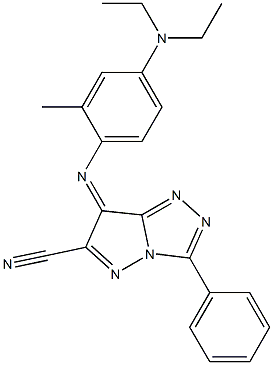 (7Z)-7-[[2-Methyl-4-(diethylamino)phenyl]imino]-3-phenyl-7H-pyrazolo[5,1-c]-1,2,4-triazole-6-carbonitrile