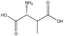(2R)-2-Amino-3-methylbutanedioic acid Structure