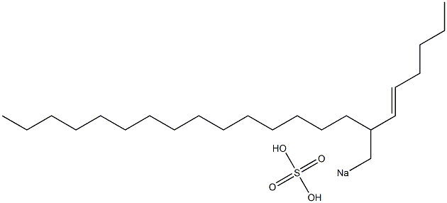 Sulfuric acid 2-(1-hexenyl)heptadecyl=sodium ester salt|