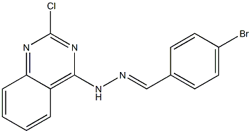  4-[N'-(4-Bromobenzylidene)hydrazino]-2-chloroquinazoline