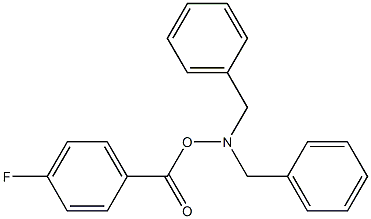 4-Fluorobenzoic acid (dibenzylamino) ester Struktur