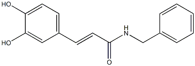 (E)-N-Benzyl-3-(3,4-dihydroxyphenyl)propenamide 结构式