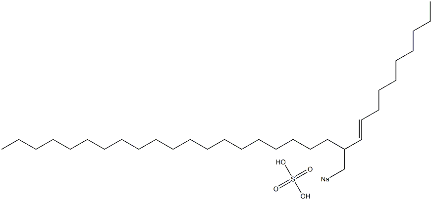 Sulfuric acid 2-(1-decenyl)docosyl=sodium ester salt