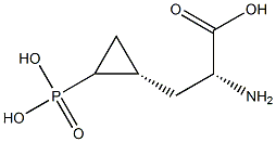 (2R)-2-Amino-3-[(1S)-2-phosphonocyclopropyl]propionic acid Struktur
