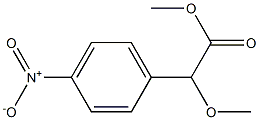 Methoxy(4-nitrophenyl)acetic acid methyl ester Structure