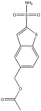 5-(Acetyloxymethyl)benzo[b]thiophene-2-sulfonamide 结构式