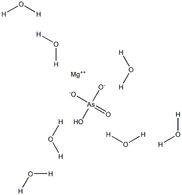 Magnesium hydrogenarsenate heptahydrate Struktur