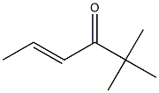 (E)-2,2-Dimethyl-4-hexen-3-one Struktur
