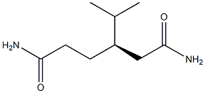 [R,(+)]-3-Isopropylhexanediamide Struktur