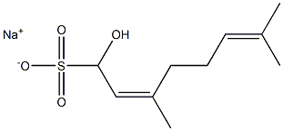  (2Z)-1-Hydroxy-3,7-dimethyl-2,6-octadiene-1-sulfonic acid sodium salt