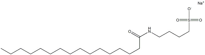 4-Palmitoylamino-1-butanesulfonic acid sodium salt Structure
