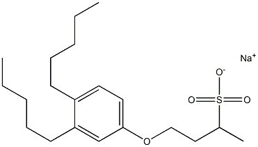  4-(3,4-Dipentylphenoxy)butane-2-sulfonic acid sodium salt
