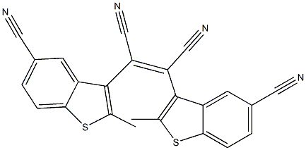 (Z)-2,3-Bis(5-cyano-2-methylbenzo[b]thiophen-3-yl)maleonitrile Structure