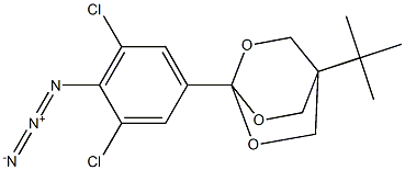 1-[4-tert-Butyl-2,6,7-trioxabicyclo[2.2.2]octan-1-yl]-4-azido-3,5-dichloro-benzene Structure