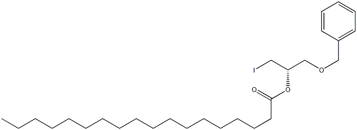 [S,(+)]-1-(Benzyloxy)-3-iodo-2-propanol stearate Struktur