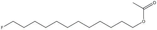 Acetic acid 12-fluorododecyl ester Structure