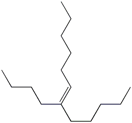(6E)-6-Butyl-6-dodecene,,结构式