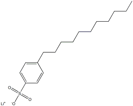 4-ウンデシルベンゼンスルホン酸リチウム 化学構造式