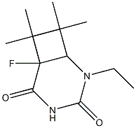 6-Fluoro-2-ethyl-7,7,8,8-tetramethyl-2,4-diazabicyclo[4.2.0]octane-3,5-dione|