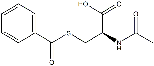 N-Acetyl-S-benzoyl-L-cysteine Struktur