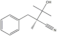 (2R)-2-Benzyl-3-hydroxy-2,3-dimethylbutyronitrile Structure