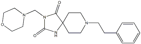 8-Phenethyl-3-[morpholinomethyl]-1,3,8-triazaspiro[4.5]decane-2,4-dione