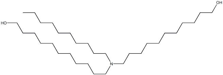 11,11'-(Decylimino)bis(1-undecanol) Structure