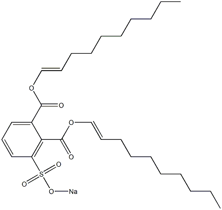 3-(Sodiosulfo)phthalic acid di(1-decenyl) ester