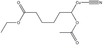 (1-Acetyloxy-5-ethoxycarbonylpentyl)cyanocopper(II)