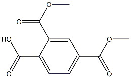 1,2,4-Benzenetricarboxylic acid hydrogen 2,4-dimethyl ester Struktur