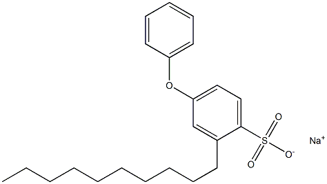 2-Decyl-4-phenoxybenzenesulfonic acid sodium salt Structure