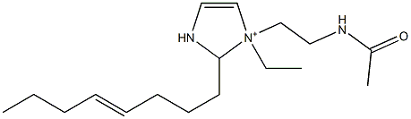 1-[2-(Acetylamino)ethyl]-1-ethyl-2-(4-octenyl)-4-imidazoline-1-ium