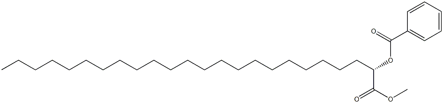 [S,(-)]-2-Benzoyloxytetracosanoic acid methyl ester Structure