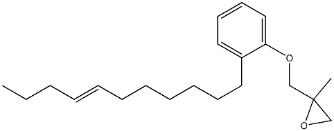 2-(7-Undecenyl)phenyl 2-methylglycidyl ether Struktur