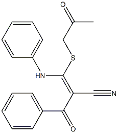 3-[(Acetonyl)thio]-3-phenylamino-2-benzoylacrylonitrile