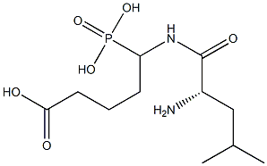 5-(L-Leucylamino)-5-phosphonovaleric acid Struktur